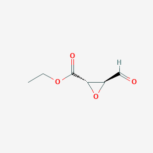 B129430 Ethyl (2S,3S)-3-formyloxirane-2-carboxylate CAS No. 140925-20-8
