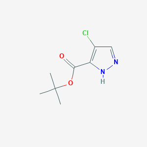 molecular formula C8H11ClN2O2 B12943017 tert-Butyl 4-chloro-1H-pyrazole-3-carboxylate 