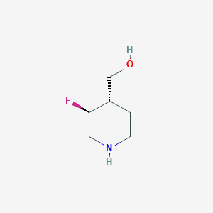 molecular formula C6H12FNO B12943028 ((3S,4S)-3-Fluoropiperidin-4-yl)methanol 