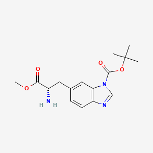 tert-Butyl (S)-6-(2-amino-3-methoxy-3-oxopropyl)-1H-benzo[d]imidazole-1-carboxylate