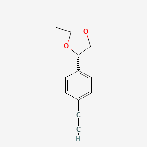 (S)-4-(4-Ethynylphenyl)-2,2-dimethyl-1,3-dioxolane