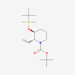 tert-Butyl (2R,3S)-3-((tert-butyldimethylsilyl)oxy)-2-vinylpiperidine-1-carboxylate