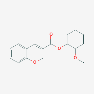 molecular formula C17H20O4 B12943065 2-Methoxycyclohexyl 2H-chromene-3-carboxylate 