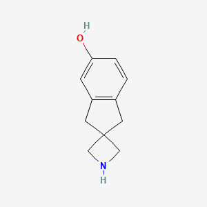 molecular formula C11H13NO B12943067 1',3'-Dihydrospiro[azetidine-3,2'-inden]-5'-ol 