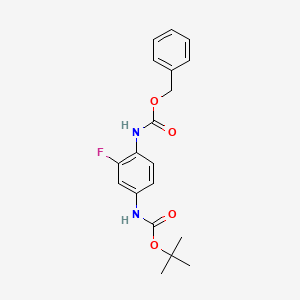 Benzyl tert-butyl (2-fluoro-1,4-phenylene)dicarbamate