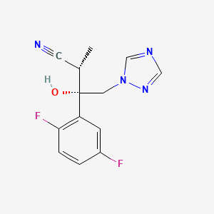 (2S,3S)-3-(2,5-Difluorophenyl)-3-hydroxy-2-methyl-4-(1H-1,2,4-triazol-1-yl)butanenitrile