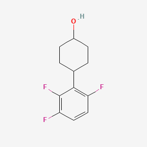 molecular formula C12H13F3O B12943138 Rel-(1s,4s)-4-(2,3,6-trifluorophenyl)cyclohexan-1-ol 