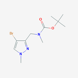 tert-Butyl ((4-bromo-1-methyl-1H-pyrazol-3-yl)methyl)(methyl)carbamate