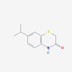 molecular formula C11H13NOS B12943189 7-Isopropyl-2H-benzo[b][1,4]thiazin-3(4H)-one 