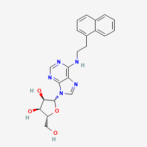 (2R,3S,4R,5R)-2-(Hydroxymethyl)-5-(6-((2-(naphthalen-1-yl)ethyl)amino)-9H-purin-9-yl)tetrahydrofuran-3,4-diol