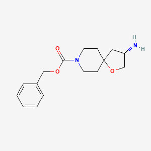 molecular formula C16H22N2O3 B12943246 Benzyl (S)-3-amino-1-oxa-8-azaspiro[4.5]decane-8-carboxylate 