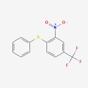B1294325 alpha,alpha,alpha-Trifluoro-3-nitro-4-(phenylthio)toluene CAS No. 346-44-1