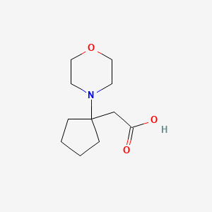 2-(1-Morpholinocyclopentyl)acetic acid