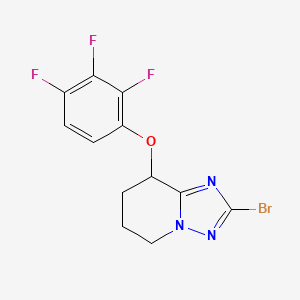 2-Bromo-8-(2,3,4-trifluorophenoxy)-5,6,7,8-tetrahydro-[1,2,4]triazolo[1,5-a]pyridine