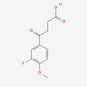 molecular formula C11H11FO4 B1294327 3-(3-氟-4-甲氧基苯甲酰)丙酸 CAS No. 347-63-7