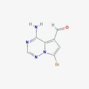 4-Amino-7-bromopyrrolo[2,1-f][1,2,4]triazine-5-carbaldehyde