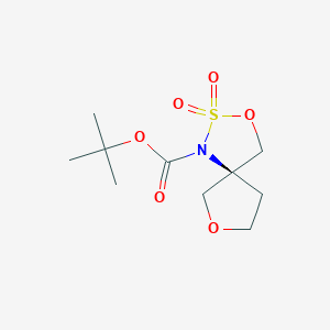 tert-Butyl (S)-3,7-dioxa-2-thia-1-azaspiro[4.4]nonane-1-carboxylate 2,2-dioxide