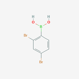 molecular formula C6H5BBr2O2 B12943302 (2,4-Dibromophenyl)boronic acid 