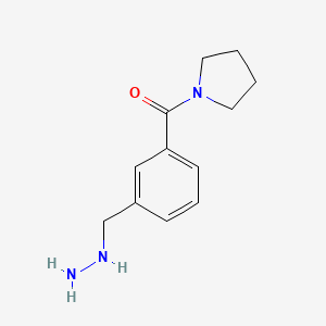 (3-(Hydrazinylmethyl)phenyl)(pyrrolidin-1-yl)methanone