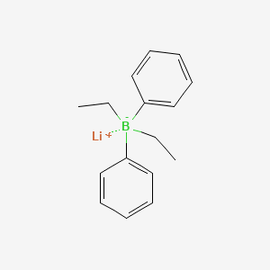 molecular formula C16H20BLi B12943334 Lithium diethyldiphenylborate(1-) CAS No. 68132-94-5