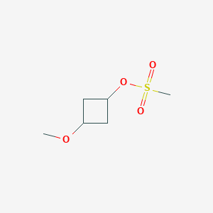 molecular formula C6H12O4S B12943404 3-Methoxycyclobutyl methanesulfonate 