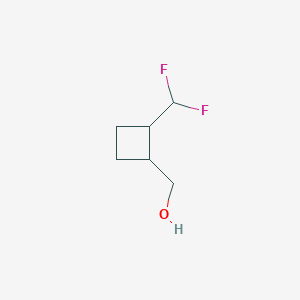 molecular formula C6H10F2O B12943412 (2-(Difluoromethyl)cyclobutyl)methanol 