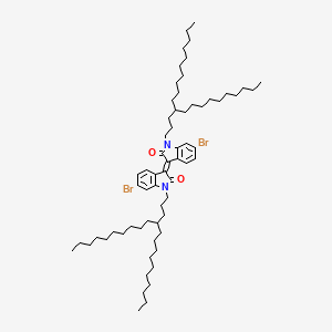 molecular formula C64H104Br2N2O2 B12943462 (E)-6,6'-Dibromo-1,1'-bis(4-decyltetradecyl)-[3,3'-biindolinylidene]-2,2'-dione 