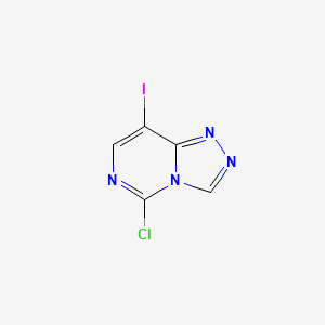 molecular formula C5H2ClIN4 B12943471 5-Chloro-8-iodo-[1,2,4]triazolo[4,3-c]pyrimidine 