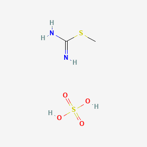 molecular formula C2H8N2O4S2 B1294348 2-甲基-2-硫代假尿素硫酸盐 CAS No. 2260-00-6