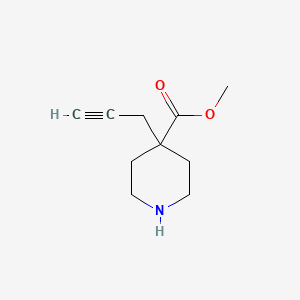 Methyl 4-(prop-2-yn-1-yl)piperidine-4-carboxylate