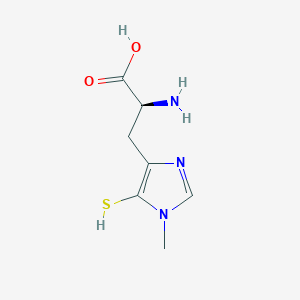 molecular formula C7H11N3O2S B12943504 1-Methyl-5-sulfanyl-L-histidine CAS No. 62982-24-5