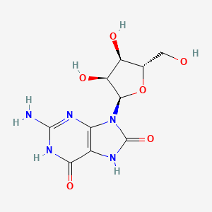 2-Amino-9-((2R,3S,4R,5S)-3,4-dihydroxy-5-(hydroxymethyl)tetrahydrofuran-2-yl)-3H-purine-6,8(7H,9H)-dione