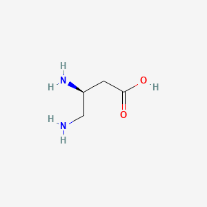 molecular formula C4H10N2O2 B12943522 (S)-3,4-Diaminobutanoic acid 