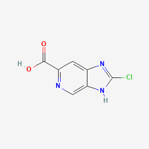 molecular formula C7H4ClN3O2 B12943580 2-Chloro-1H-imidazo[4,5-c]pyridine-6-carboxylic acid 