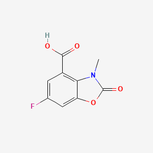 6-Fluoro-3-methyl-2-oxo-1,3-benzoxazole-4-carboxylic acid