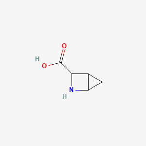 molecular formula C5H7NO2 B12943666 2-Azabicyclo[2.1.0]pentane-3-carboxylic acid CAS No. 7232-27-1