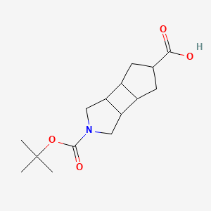 2-(tert-Butoxycarbonyl)decahydrocyclopenta[3,4]cyclobuta[1,2-c]pyrrole-5-carboxylic acid