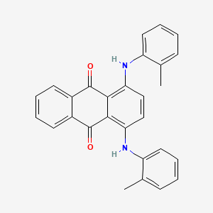 molecular formula C28H22N2O2 B1294374 1,4-双(2-甲基苯胺基)蒽醌 CAS No. 6737-68-4