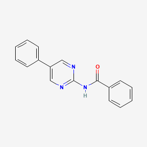 molecular formula C17H13N3O B12943764 N-(5-Phenylpyrimidin-2-yl)benzamide CAS No. 832131-82-5