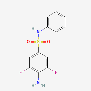 4-Amino-3,5-difluoro-N-phenylbenzenesulfonamide