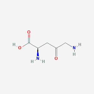 molecular formula C5H10N2O3 B12943815 (R)-2,5-Diamino-4-oxopentanoic acid 