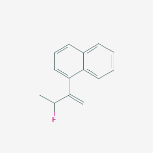 molecular formula C14H13F B12943856 1-(3-Fluorobut-1-EN-2-YL)naphthalene 