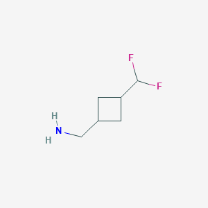 molecular formula C6H11F2N B12943870 (3-(Difluoromethyl)cyclobutyl)methanamine 