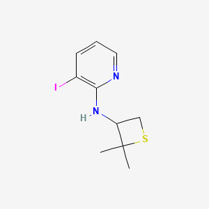 molecular formula C10H13IN2S B12943954 N-(2,2-Dimethylthietan-3-yl)-3-iodopyridin-2-amine 