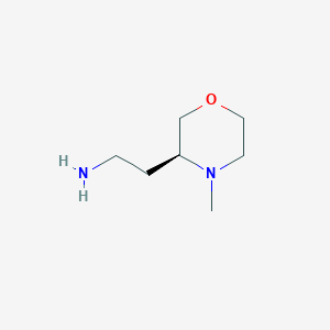 molecular formula C7H16N2O B12943966 (S)-2-(4-Methylmorpholin-3-yl)ethan-1-amine 