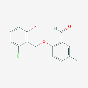 2-((2-Chloro-6-fluorobenzyl)oxy)-5-methylbenzaldehyde