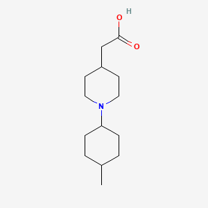 molecular formula C14H25NO2 B12944019 2-(1-(4-Methylcyclohexyl)piperidin-4-yl)acetic acid 