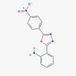 2-[5-(4-Nitrophenyl)-1,3,4-oxadiazol-2-yl]aniline