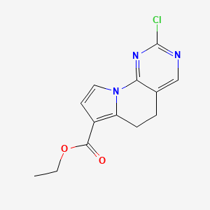 Ethyl 2-chloro-5,6-dihydropyrimido[4,5-e]indolizine-7-carboxylate