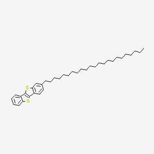 molecular formula C37H54S2 B12944072 2-Tricosylbenzo[b]benzo[4,5]thieno[2,3-d]thiophene 